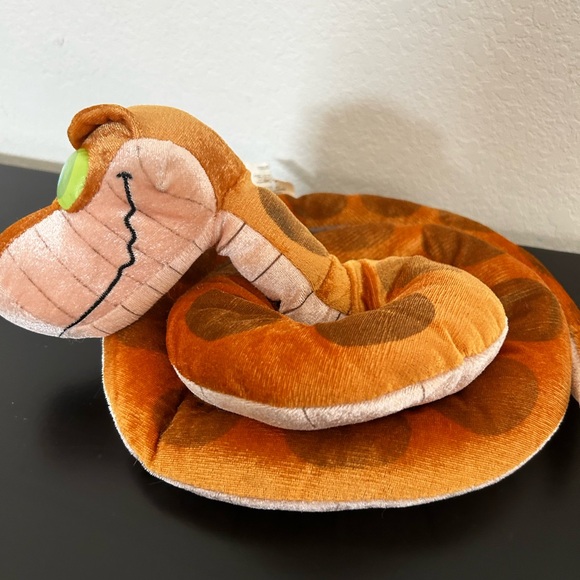 Disney RARE Kaa Snake Hypnotizing Glow In The Dark Eyes Plush Toy Jungle… - Picture 2 of 5